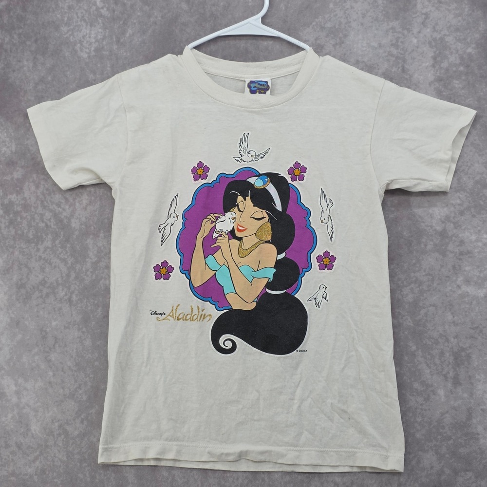 Vintage Disney Aladdin Princess Jasmine T-Shirt Girls Large 10/12 Made in USA